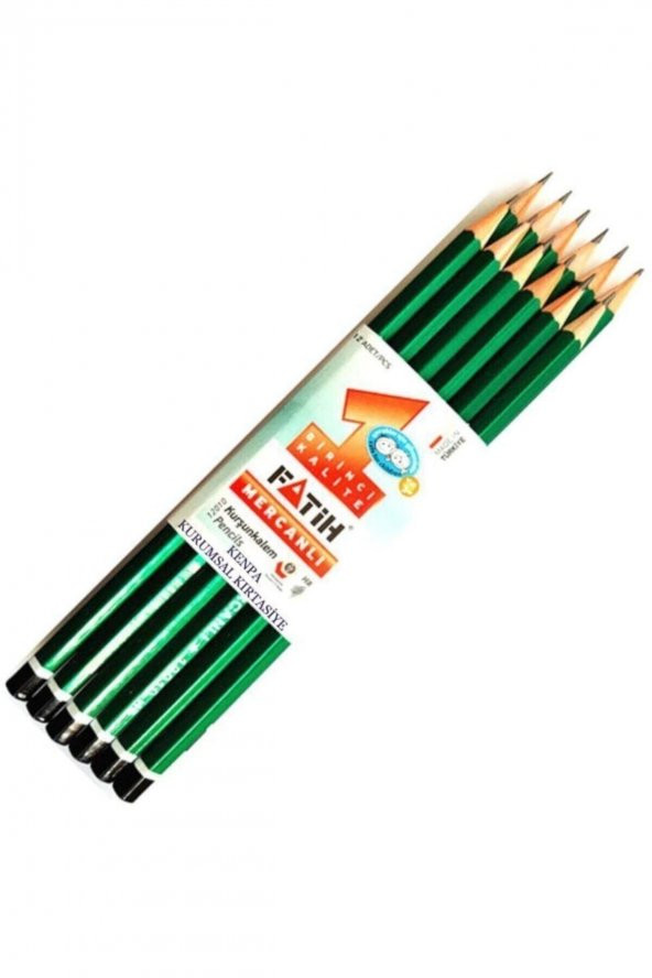 12 Li Kurşun Kalem + 3 Kırmızı Kalem+ 2 Silgi + Kalemtıraş - 2