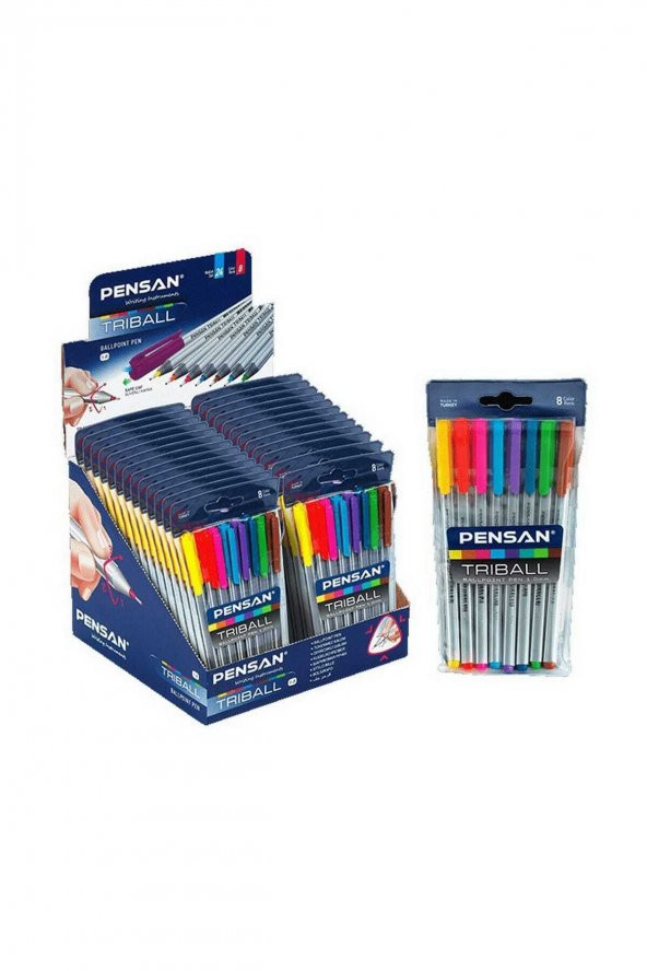 Triball Tükenmez Kalem 1.0 Mm Color Me 8 Li Set tk.k