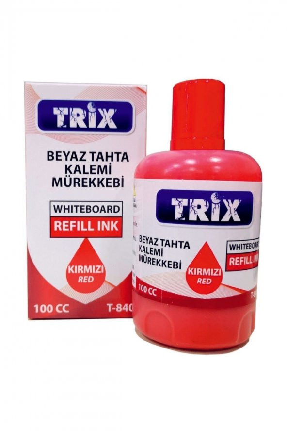Beyaz Tahta Kalemi Mürekkebi 100 Cc Kırmızı Tx