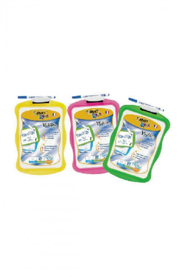 Kids Mini Beyaz Tahta Kalem Silgi Sarı Renk