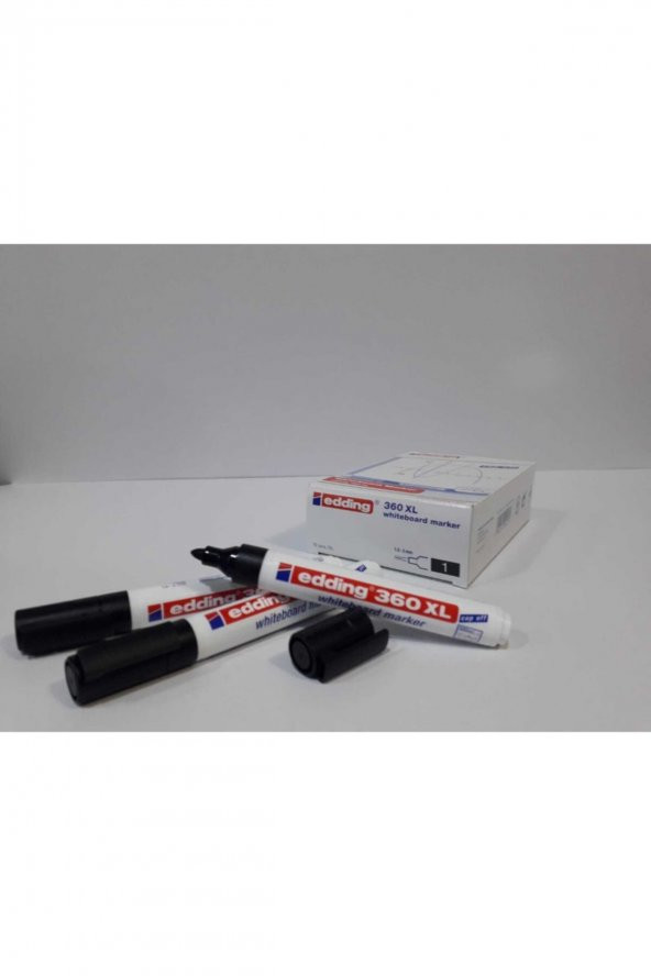 Whiteboard Marker Silinebilir Beyaz Tahta Kalemi Siyah 10lu Paket