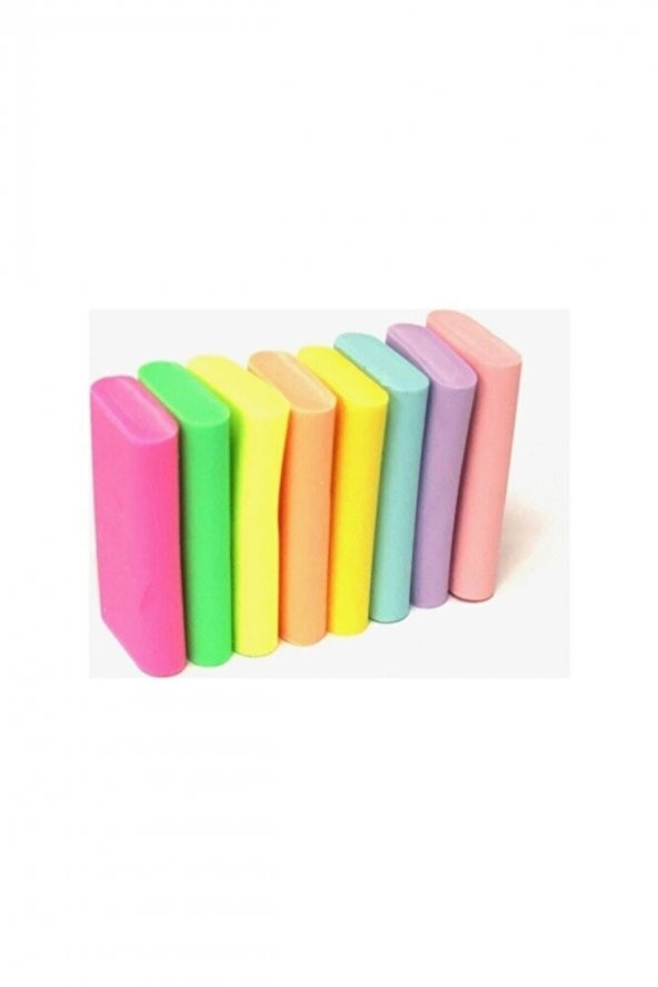 Pastel Renkli 8 Adet Silgi - 8 Farklı Renk - 2