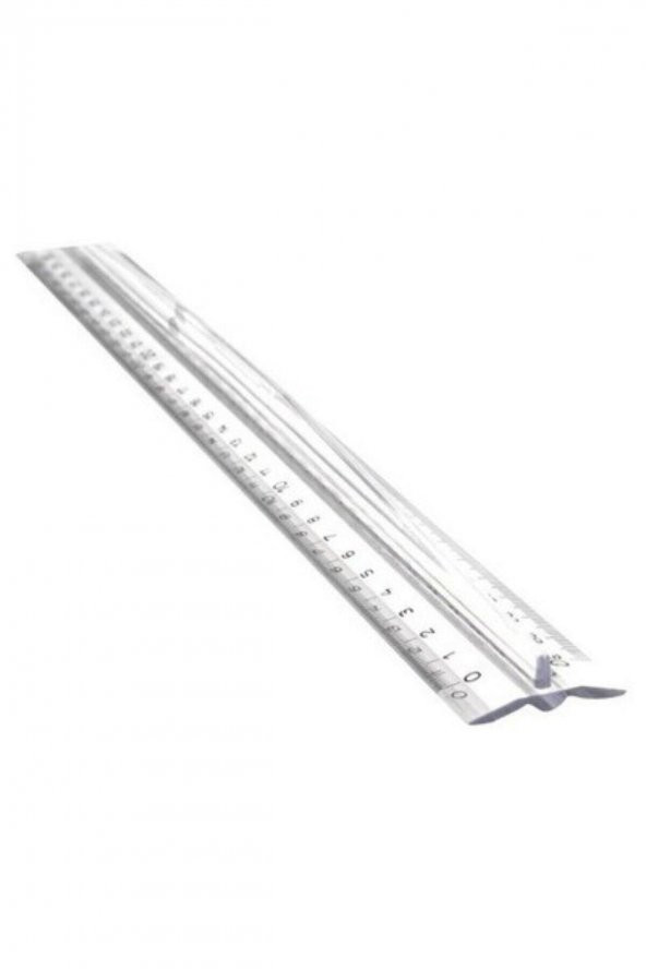 30cm Tribledesimetre Şeffaf Cetvel 00250