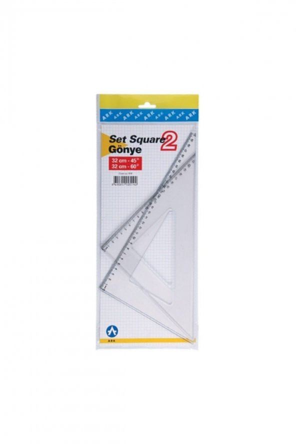 Gönye Seti 30 cm X 45 32 cm X 60 Set Square Gönye 2 Adet - 2