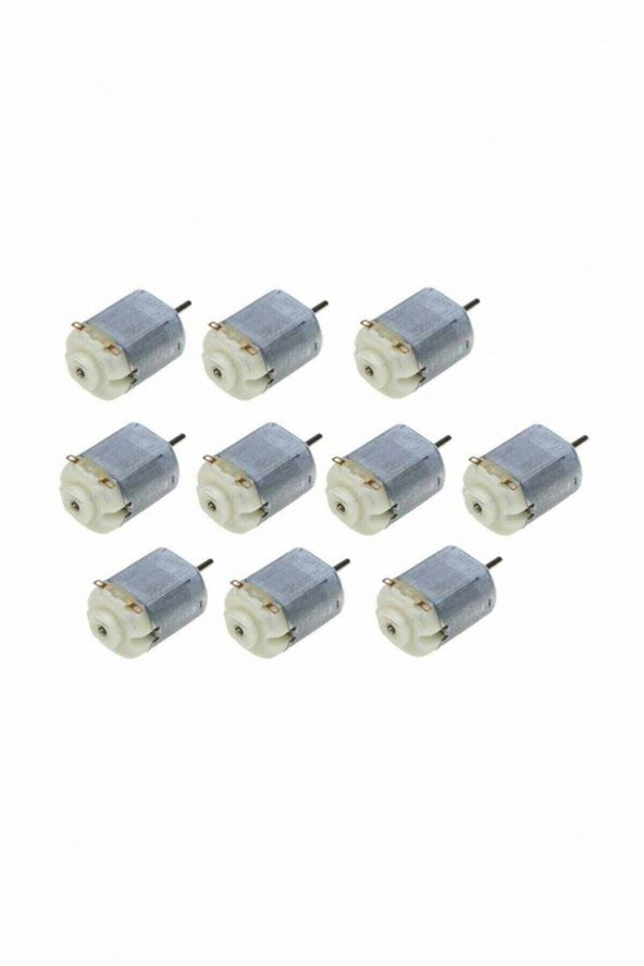 10 Adet Eğitici Deney Motoru - 3v Dc Mini Motor - Elektrik Motoru D.m