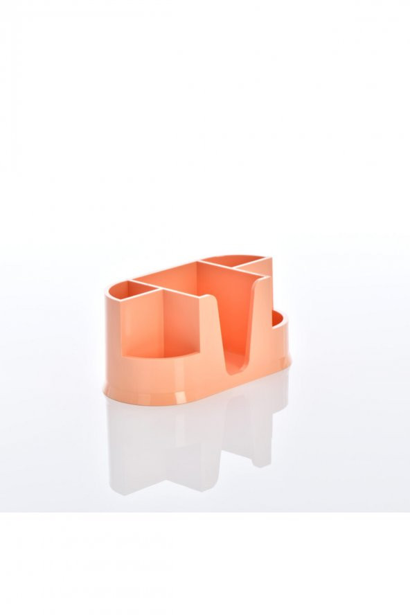 Klm 209 Masaüstü Organizer Kalemlik Pastel Turuncu