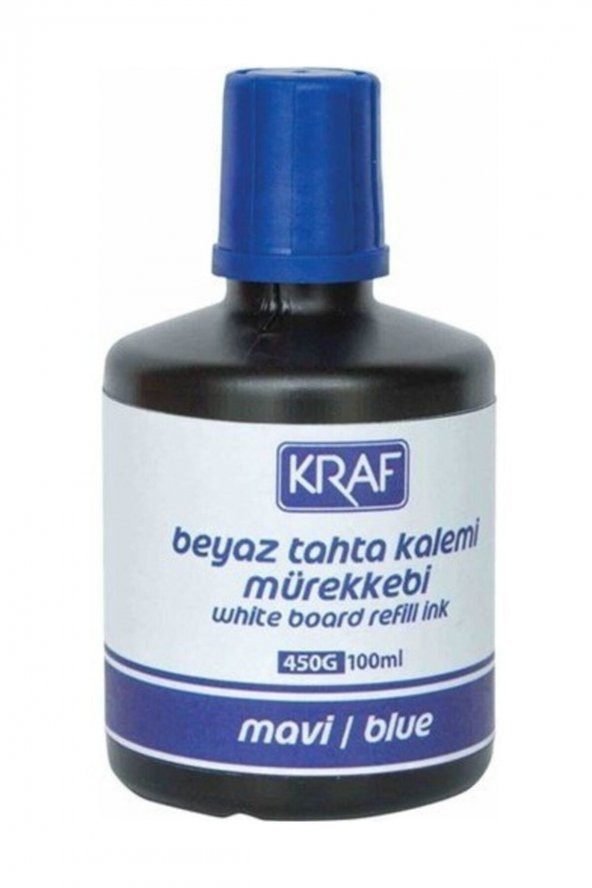 Beyaz Tahta Kalem Mürekkebi 100ml Mavi 450g 6 Adet Tx