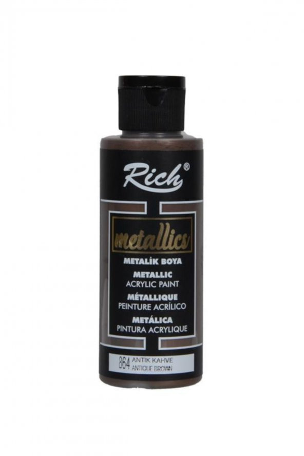 Metalik Akrilik Boya 120 Ml Antik Kahve
