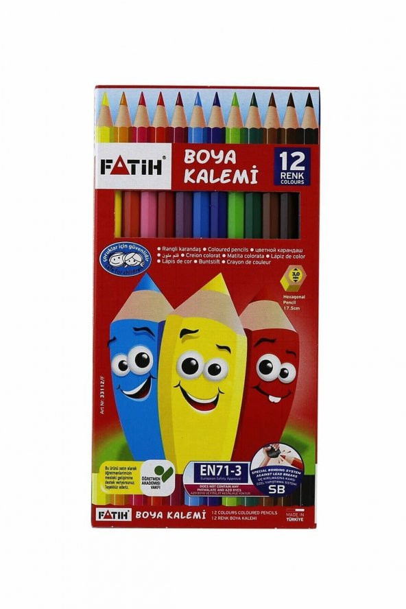 Tam Boy 12li  Kuru Boya Kalemi