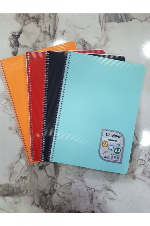 Colormaxi 72 Yaprak Çizgili A4 Defter (4 Lü Set)