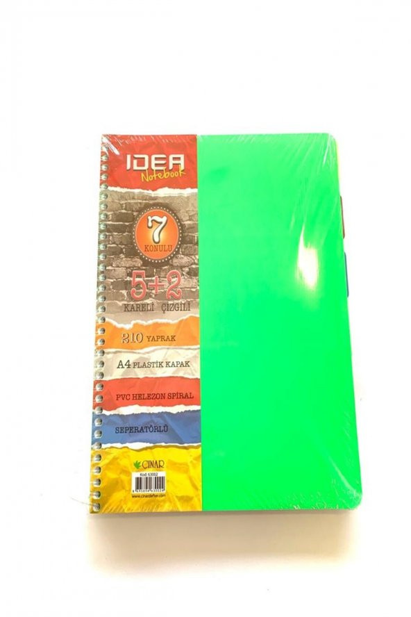 Idea 5+2 Bölmeli Defter