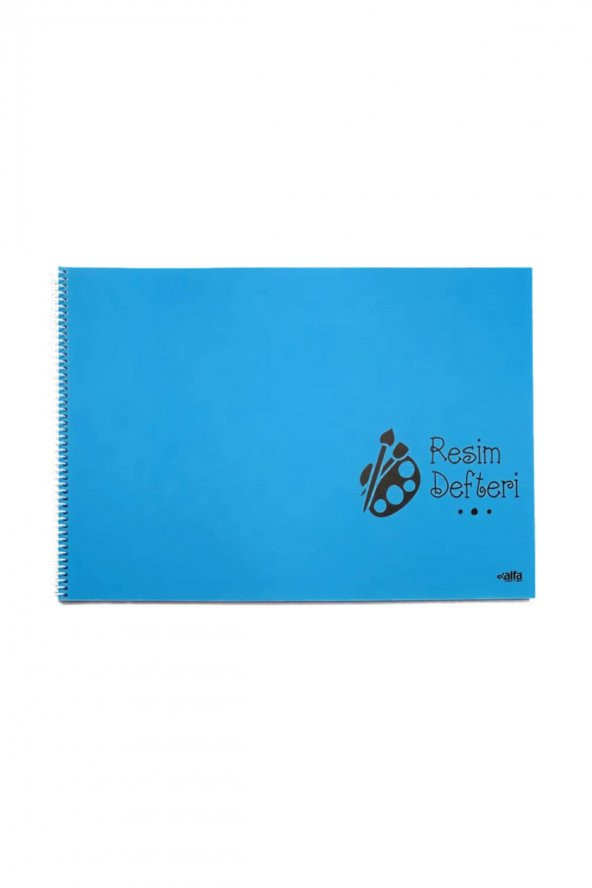 Spiralli Resim Defteri 25 Yaprak Plastik Kapak 35*50
