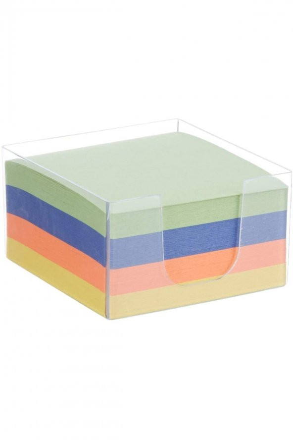 Umur Plastik Kutulu Renkli Küp Blok 8.5x8.5cm KX