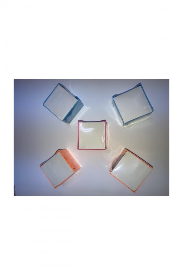 10 Adet Küp Not  Kağıt Küp Blok Not 500 Yaprak 9 X 7 X 7 cm - 2