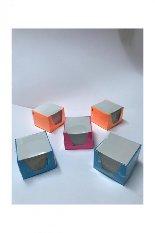 10 Adet Küp Not  Kağıt Küp Blok Not 500 Yaprak 9 X 7 X 7 cm - 3