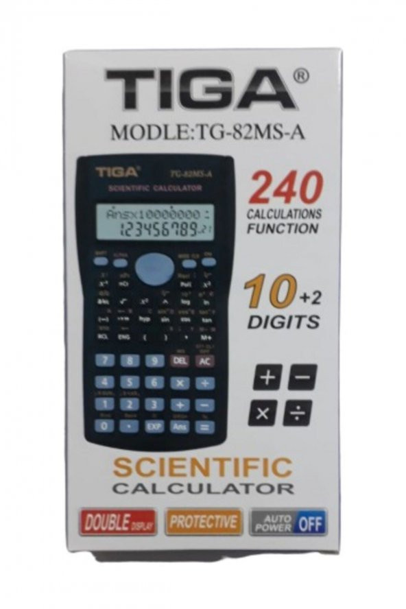 Tg-82ms-a 10+2 Hane Bilimsel Fonksiyonlu Hesap