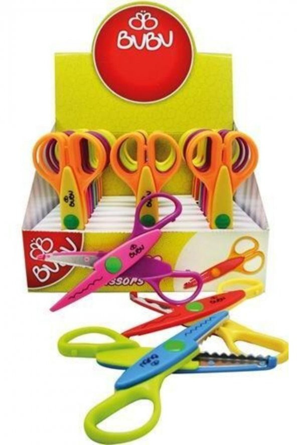 Bu-bu 00118 Şekilli Makas (1 Adet) Asorti