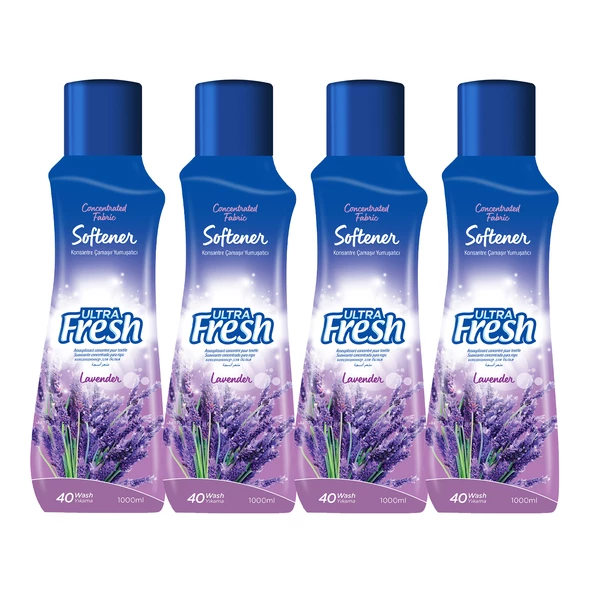 Ultra Fresh Çamaşır Yumuşatıcısı Lavanta 4 x 1000 ml