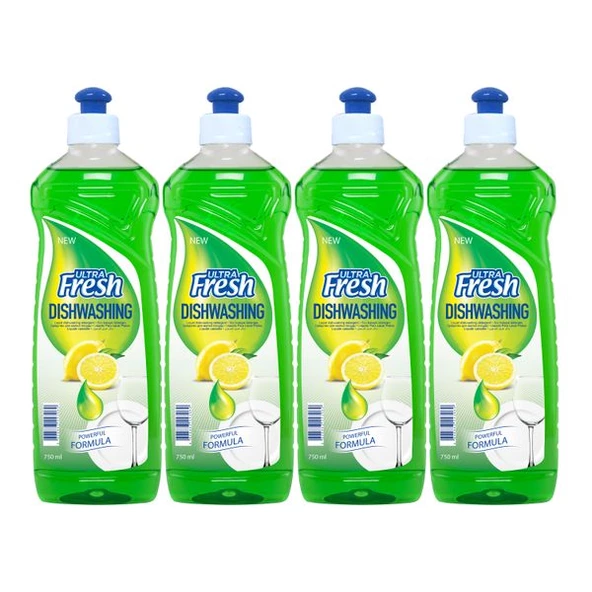 Ultra Fresh Bulaşık Deterjanı 4 x 750 ml