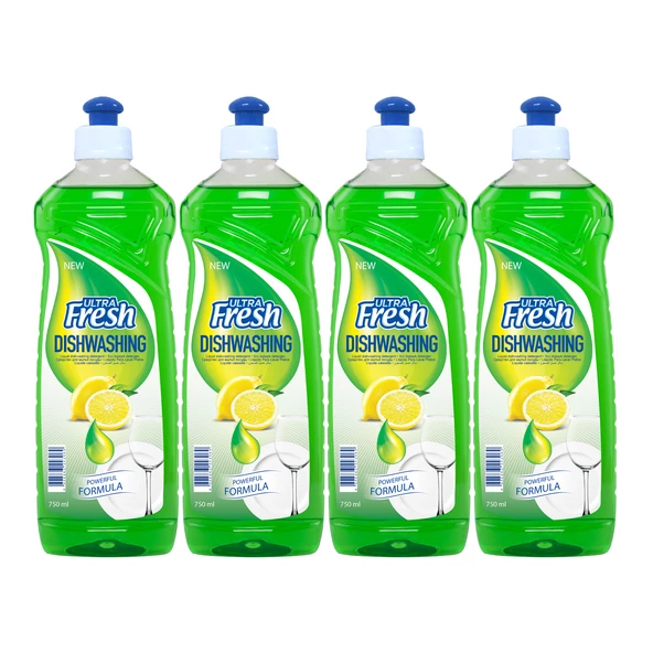 Ultra Fresh Bulaşık Deterjanı 4 x 750 ml