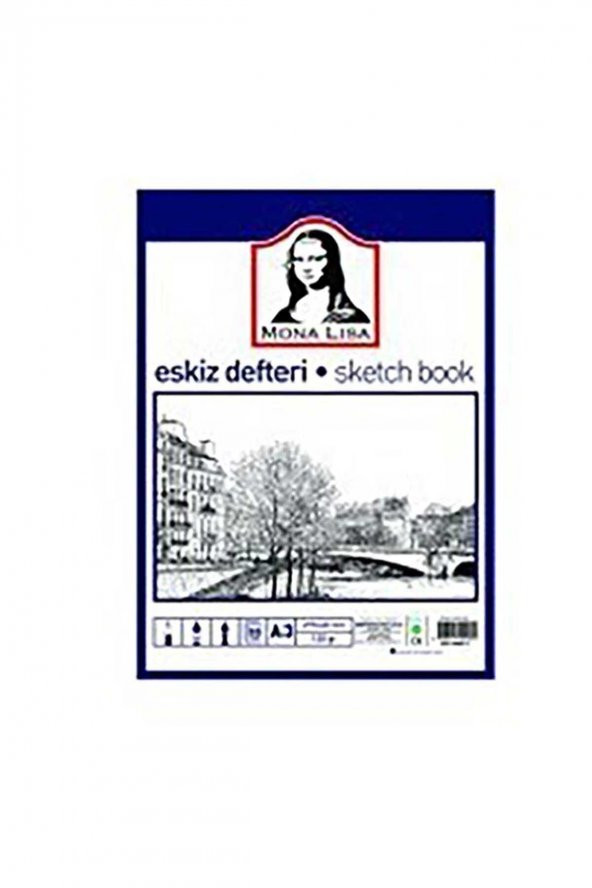 Mona Lisa Eskiz Defteri (Sketch Book) A3 120 gr. 50 Yp.