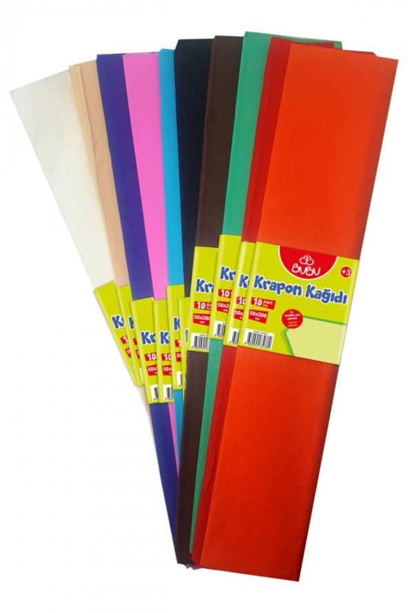 Bu-bu Krapon Kağıdı 10 Renk 50x200 Cm Kr0001