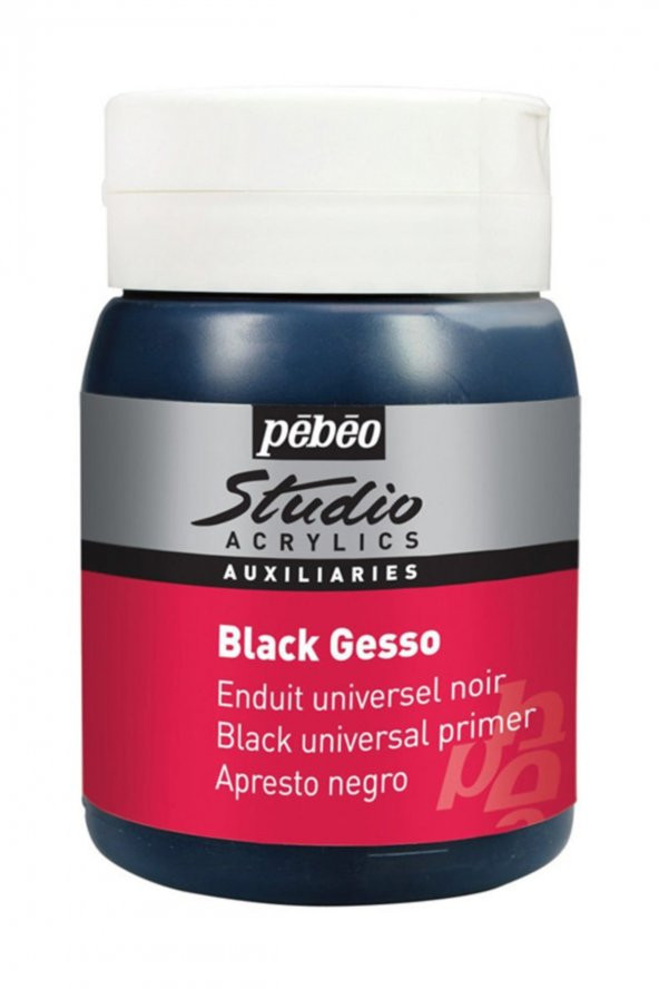 Black Gesso Studio Siyah Astar Boya 500ml