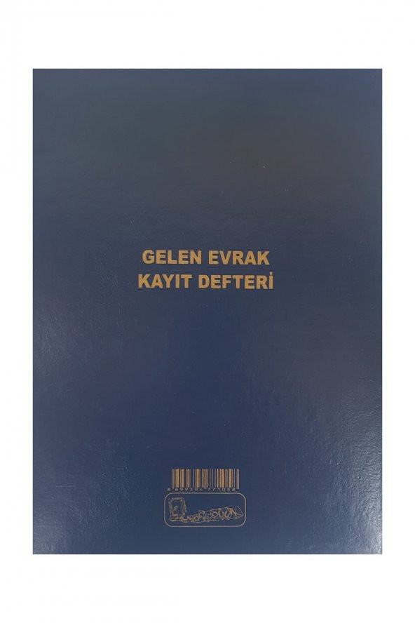 Gelen Evrak Kayıt Defteri Cilt Kapak