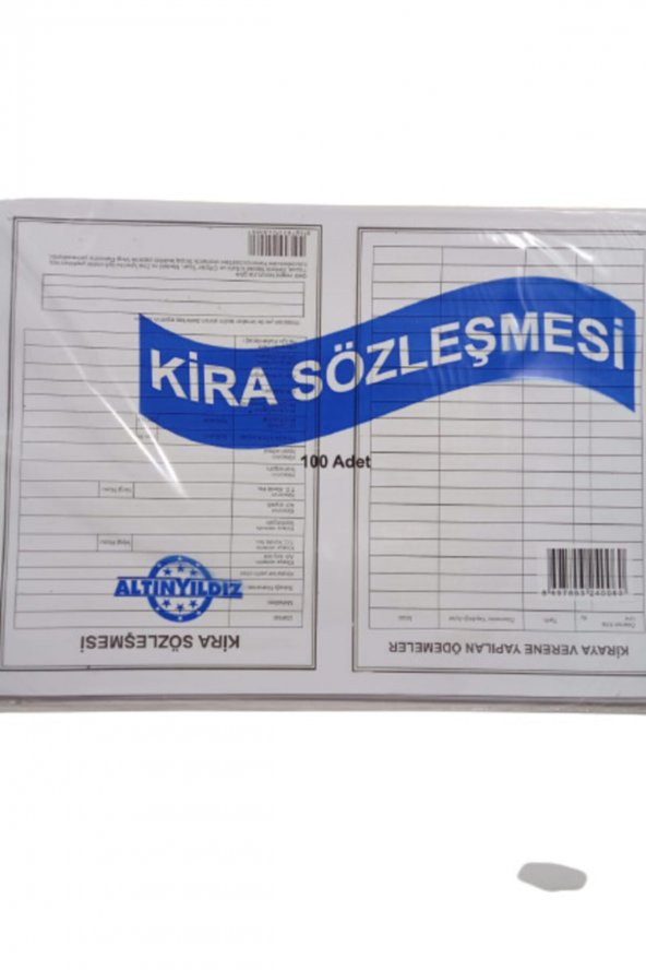 Kira Kontratı 100 Lü - 2