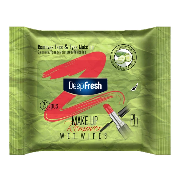 Deep Fresh Makyaj Temizleme Mendili Salatalık 25 Yaprak