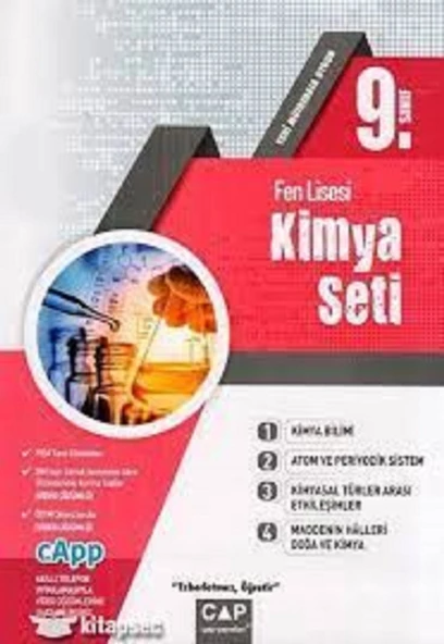 Çap Yayınları 9. Sınıf Fen Lisesi Kimya Seti