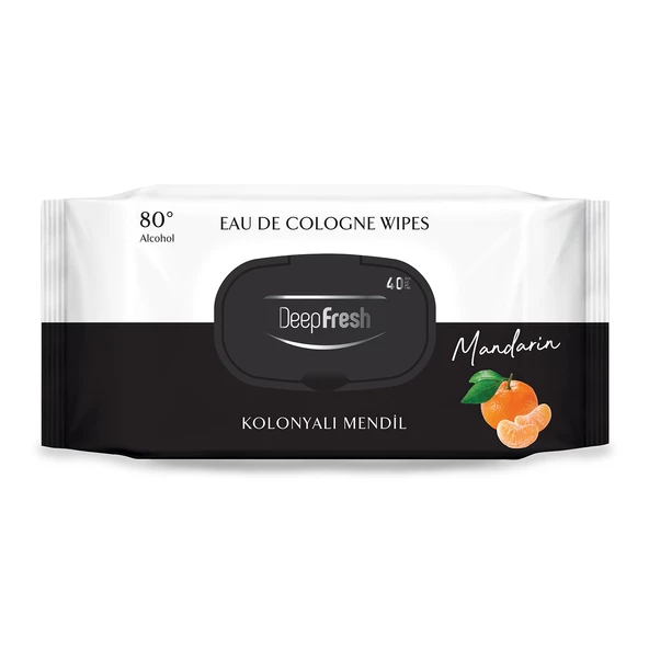 Deep Fresh Kolonyalı Islak Mendil Mandalina 40 Yaprak