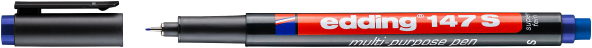 Edding Asetat Kalemi-si̇lgi̇li̇ Mavi̇ (e- 147 S) - 2