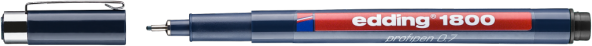 Edding 1800 Tekni̇k Çi̇zi̇m Kalemi̇ 0.7mm Si̇yah - 2