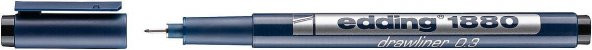 Edding 1880 Tekni̇k Çi̇zi̇m Kalemi̇ 0.3mm Si̇yah - 2