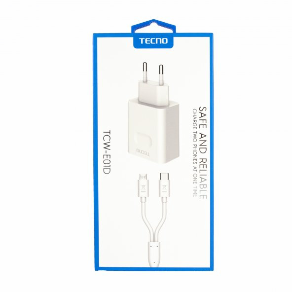 Tecno Xiaomi 13 Lite Çift UsbA & Type-C ve Micro Çıkışlı Kablolu Hızlı Şarj Aleti - 6