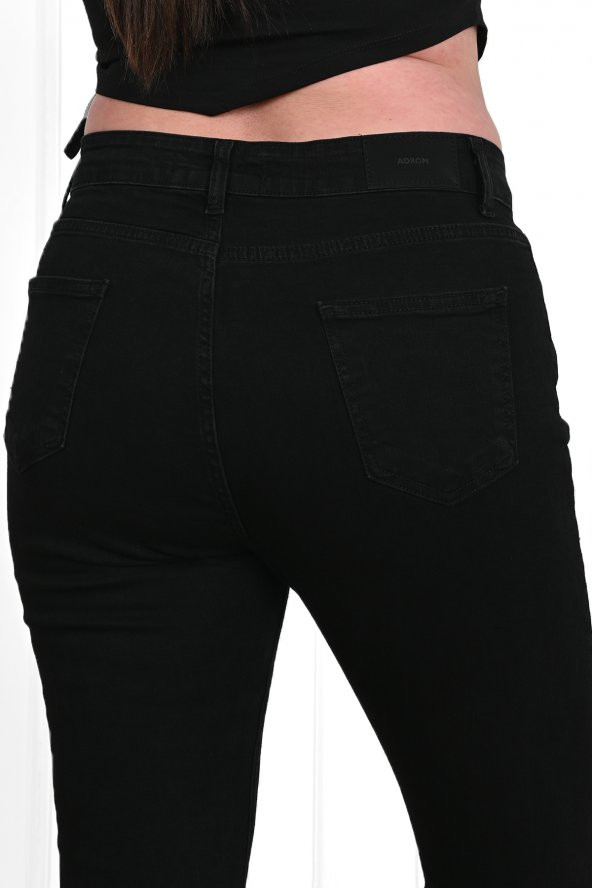 Kadın Yüksek Bel Büyük Beden Jean Pantolon 6189-23 - 7