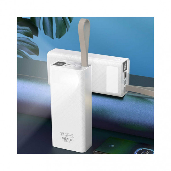 30000 Mah Powerbank Qc 3.0 Qualcomm Pd Hızlı Şarj 22.5W Led Işıklı Göstergeli Taşınabilir Powerbank - 2