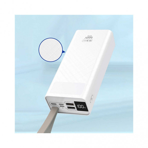 30000 Mah Powerbank Qc 3.0 Qualcomm Pd Hızlı Şarj 22.5W Led Işıklı Göstergeli Taşınabilir Powerbank - 3