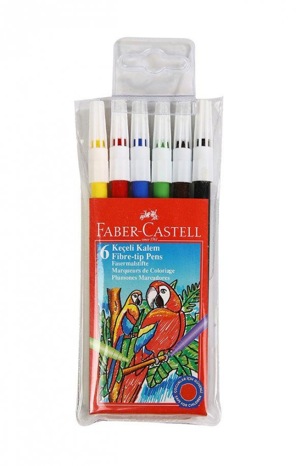 Faber-Castell Keçeli̇ Kalem 6 Renk