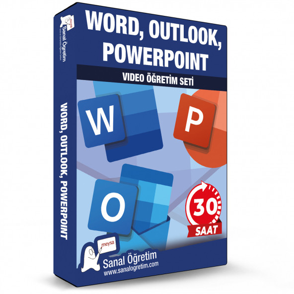 Word - PowerPoint - Outlook Video Ders Eğitim Seti
