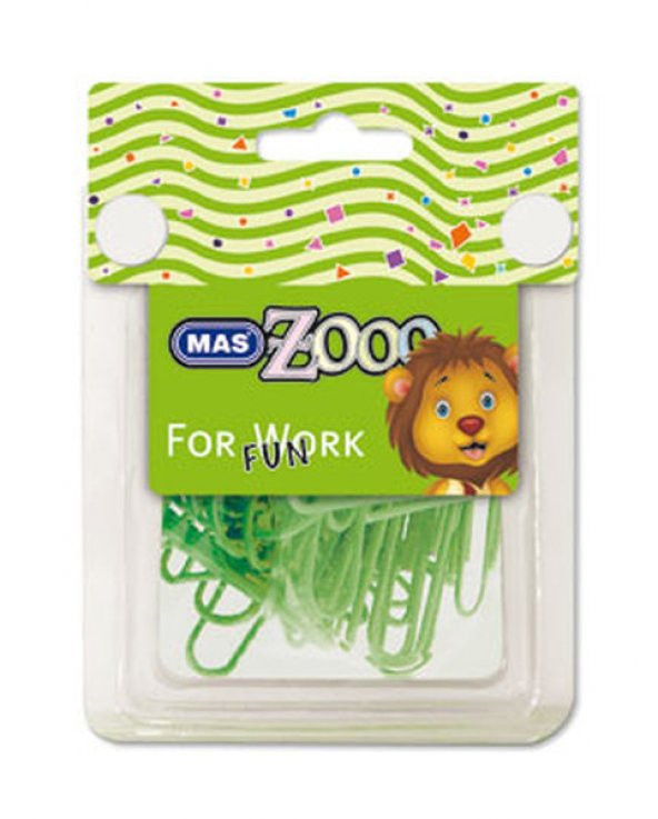 Mas Zooo - Şeffaf Dörtgen Kutu Plastik Kaplı Ataş-No:3 - Yeşil - 2