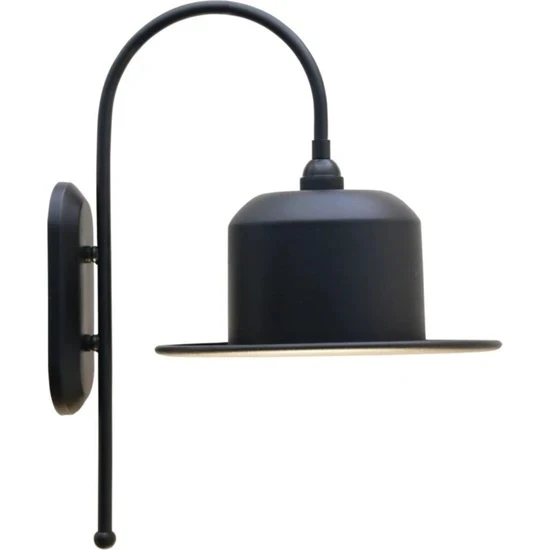 Rsylight Retro Rustik Dekoratif Metal Siyah Baston Kol Vintage Aplik