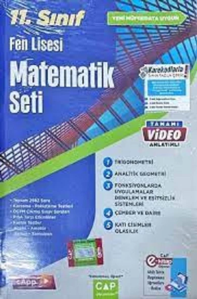 11. Sınıf Fen Lisesi Matematik Seti Çap Yayınları