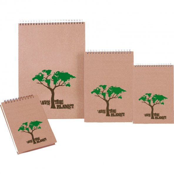 Keskin Color Planet Bloknot 10x14 cm Sert Kapak 120 Yaprak Çizgisiz (Düz) Üstten Spiralli Bloknot
