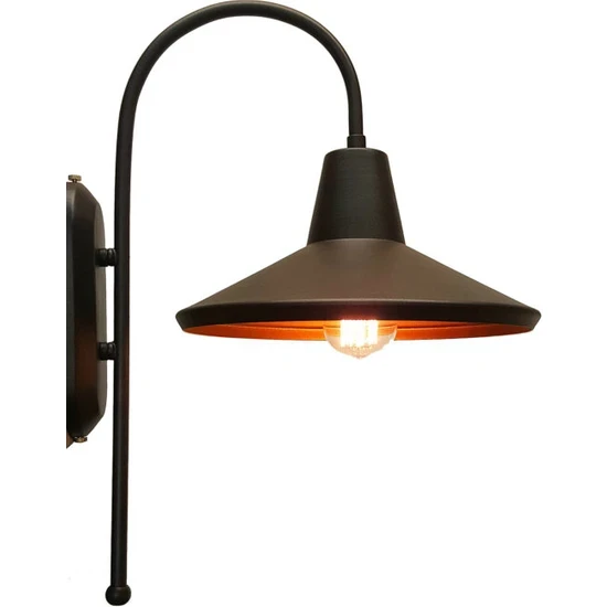 Rsylight Retro Metal Rustik Dekoratif Baston Kol Duvar Aplik