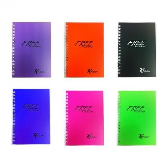 Keskin Color A6 Free Office 80 Kareli Yaprak Yandan Spiralli Bloknot