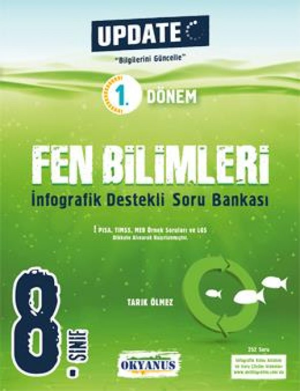 Okyanus Yayıncılık 8. Sınıf Update 1. Dönem İnfografik Destekli Fen Bilimleri Soru Bankası