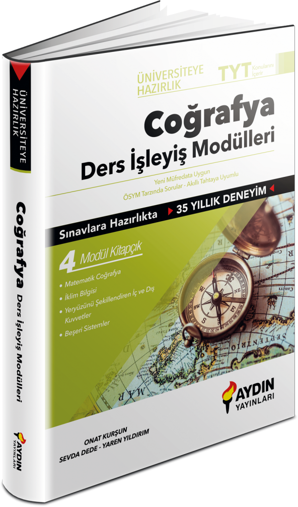 Aydın Yayınları Üniversiteye Hazırlık TYT Coğrafya Ders İşleyiş Modülleri