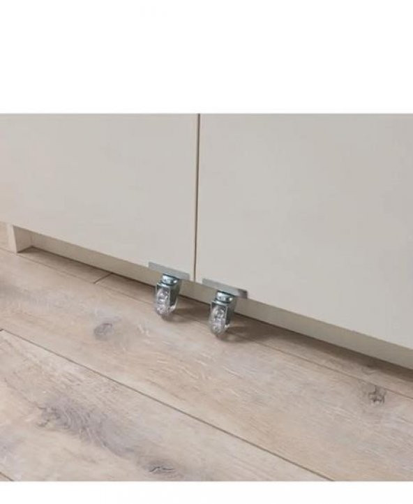 Erezoğulları Mobilya Çok Amaçlı 2 Kapaklı Mutfak Erzak Kiler Dolap 86x52x180 cm - 3